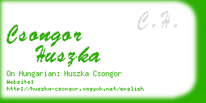 csongor huszka business card